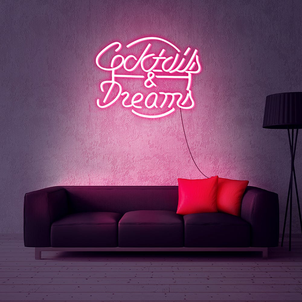 Coctails & Dreams Neon Sign