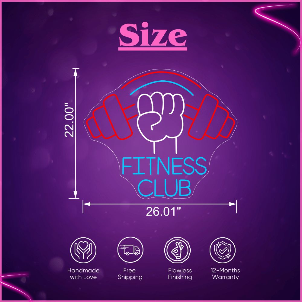 Fitness Club Neon Sign