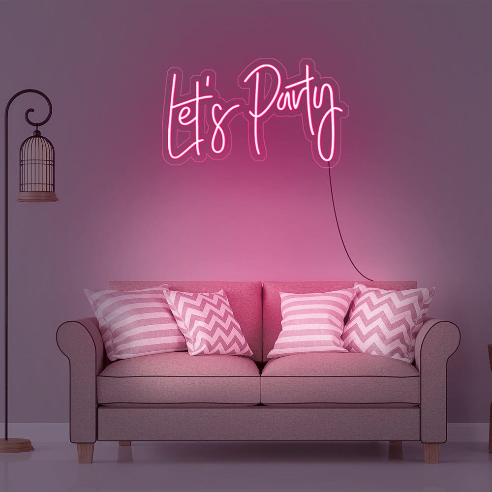 Let_s Party Neon Sign