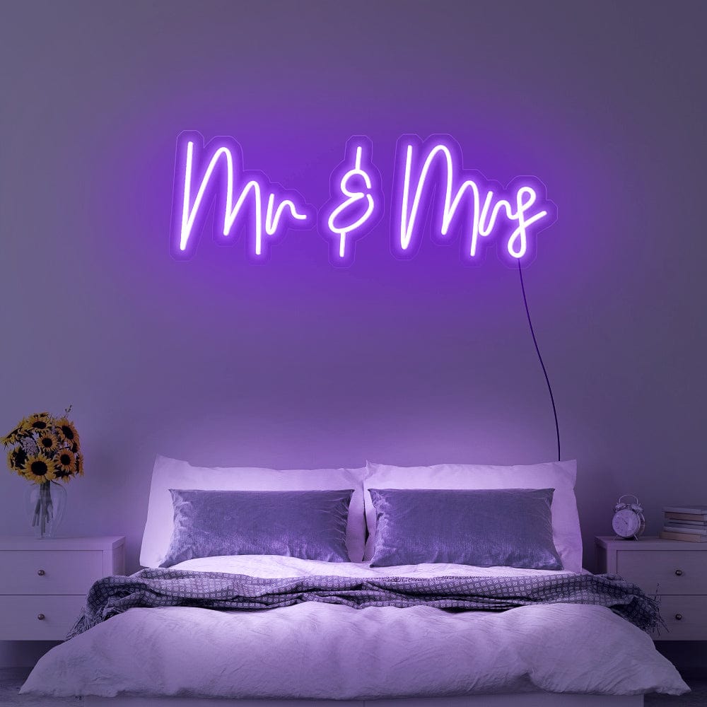 Mr & Mrs Neon Sign
