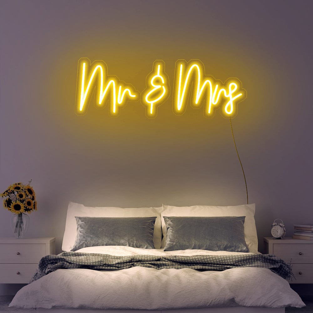 Mr & Mrs Neon Sign