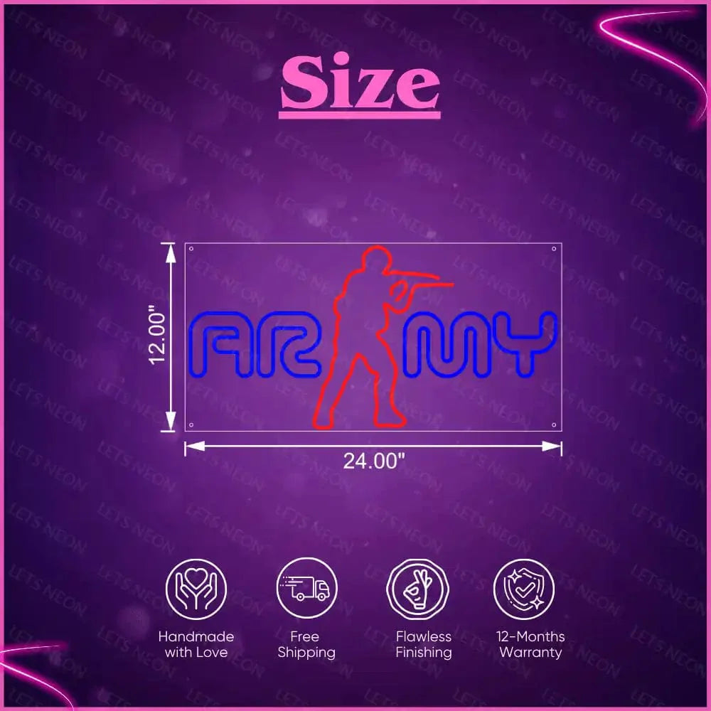 Army Neon Sign Lets Neon