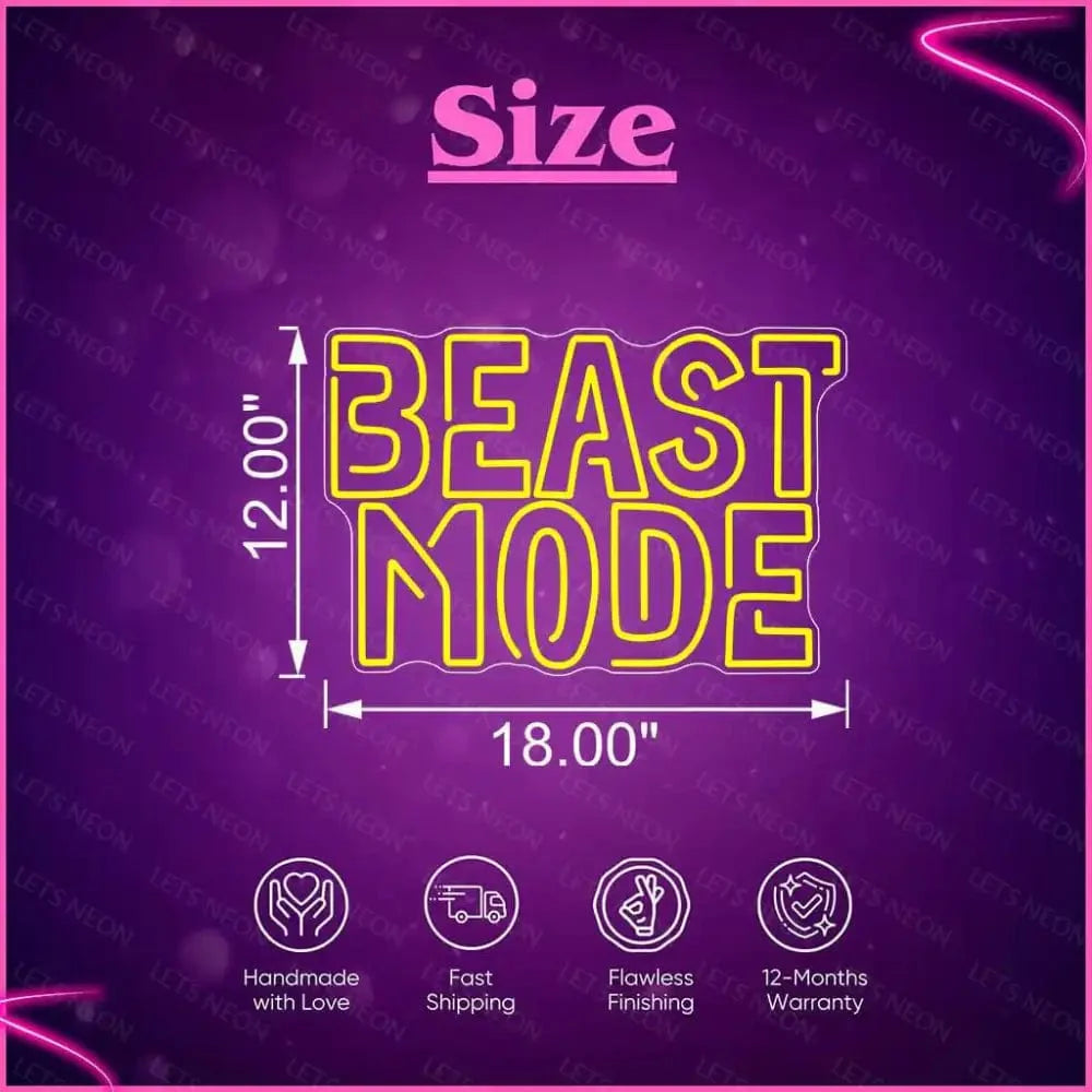 Beast Mode Neon Sign Lets Neon