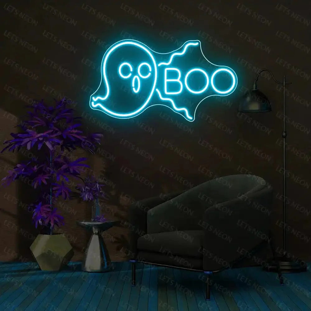 Boo Ghost Neon Sign Lets Neon