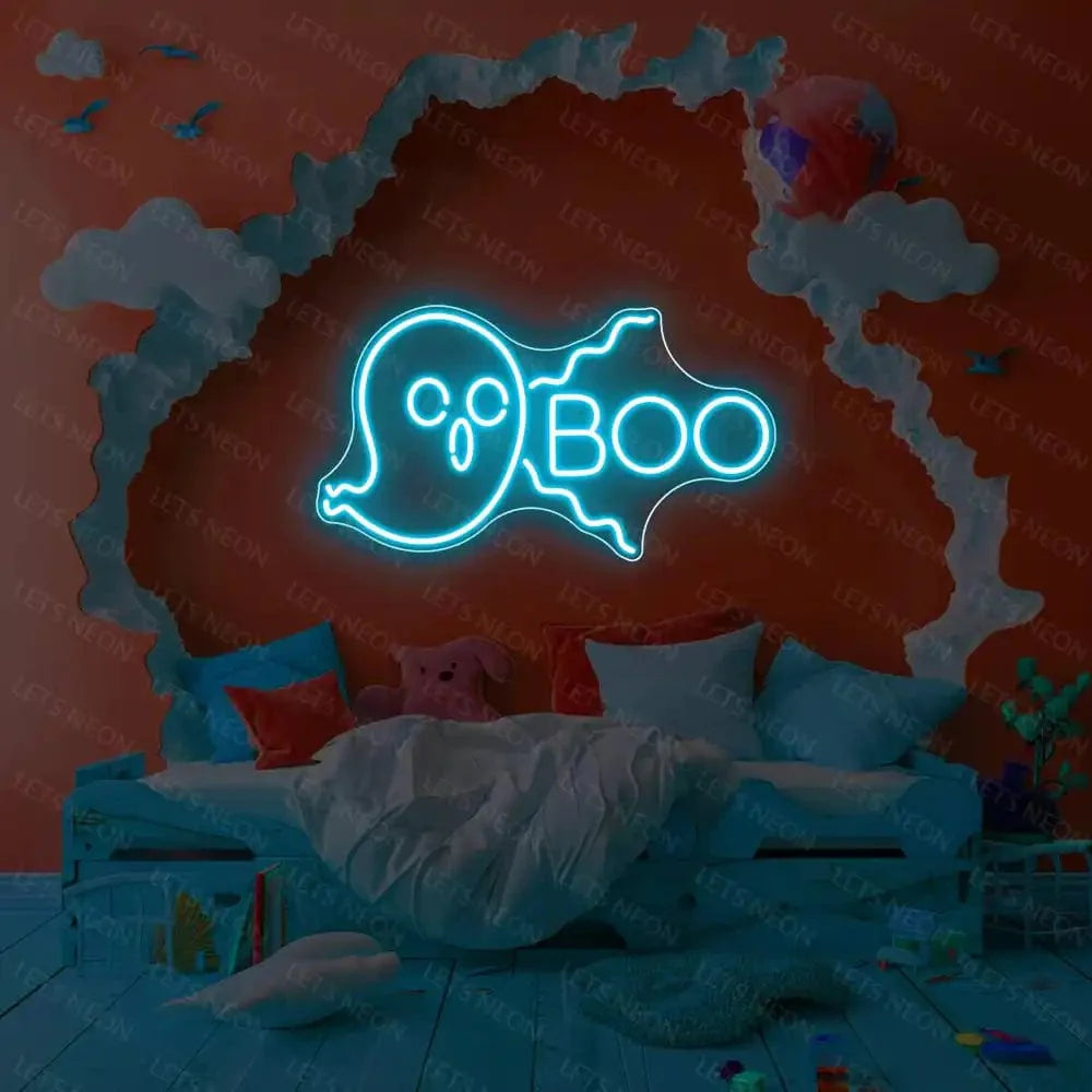 Boo Ghost Neon Sign Lets Neon