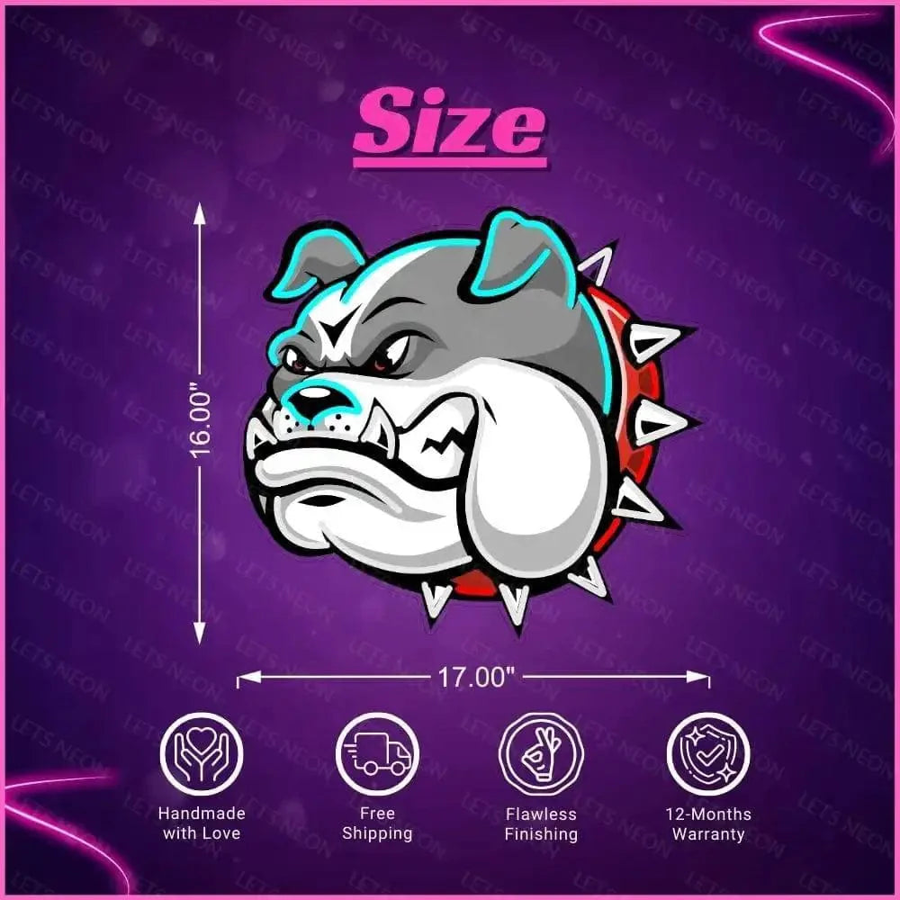 Bulldog UV Neon Sign Lets Neon
