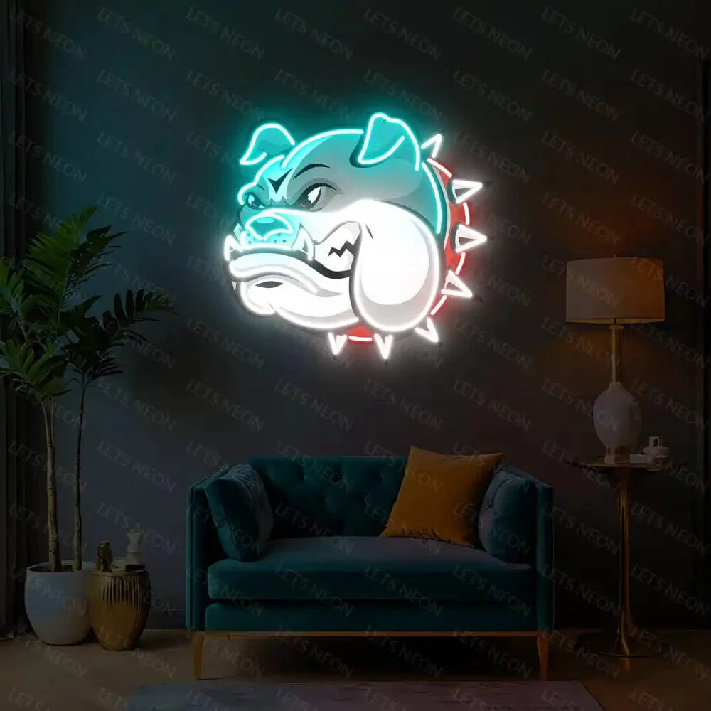 Bulldog UV Neon Sign Lets Neon