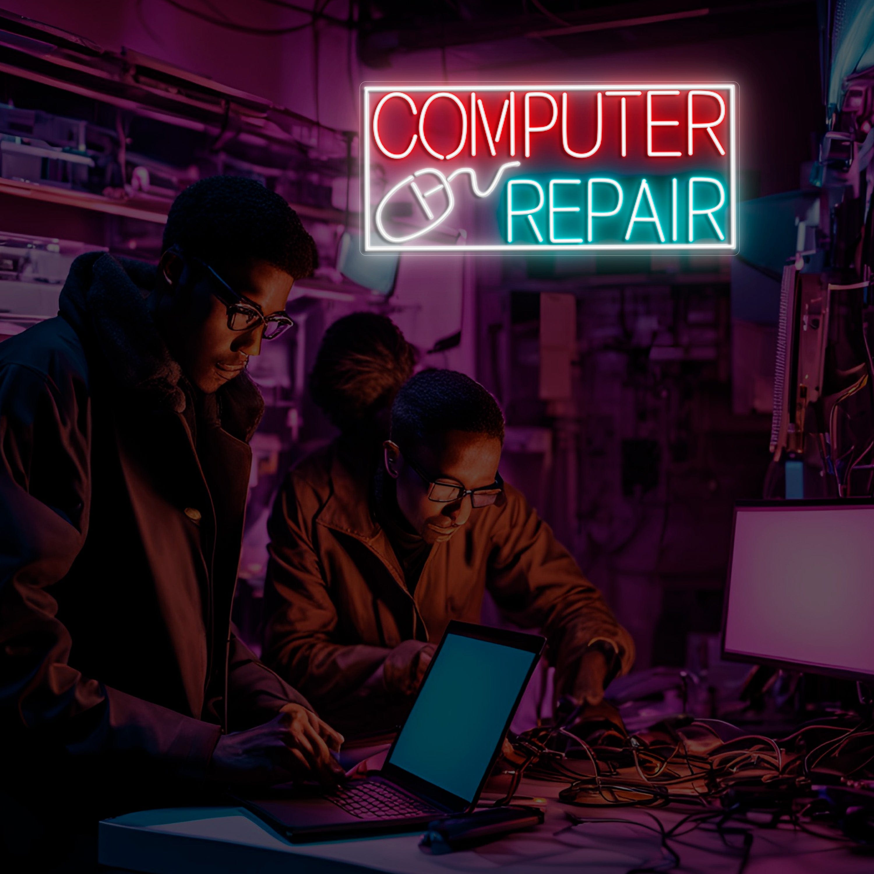 Computer Repair Neon Sign Lets Neon