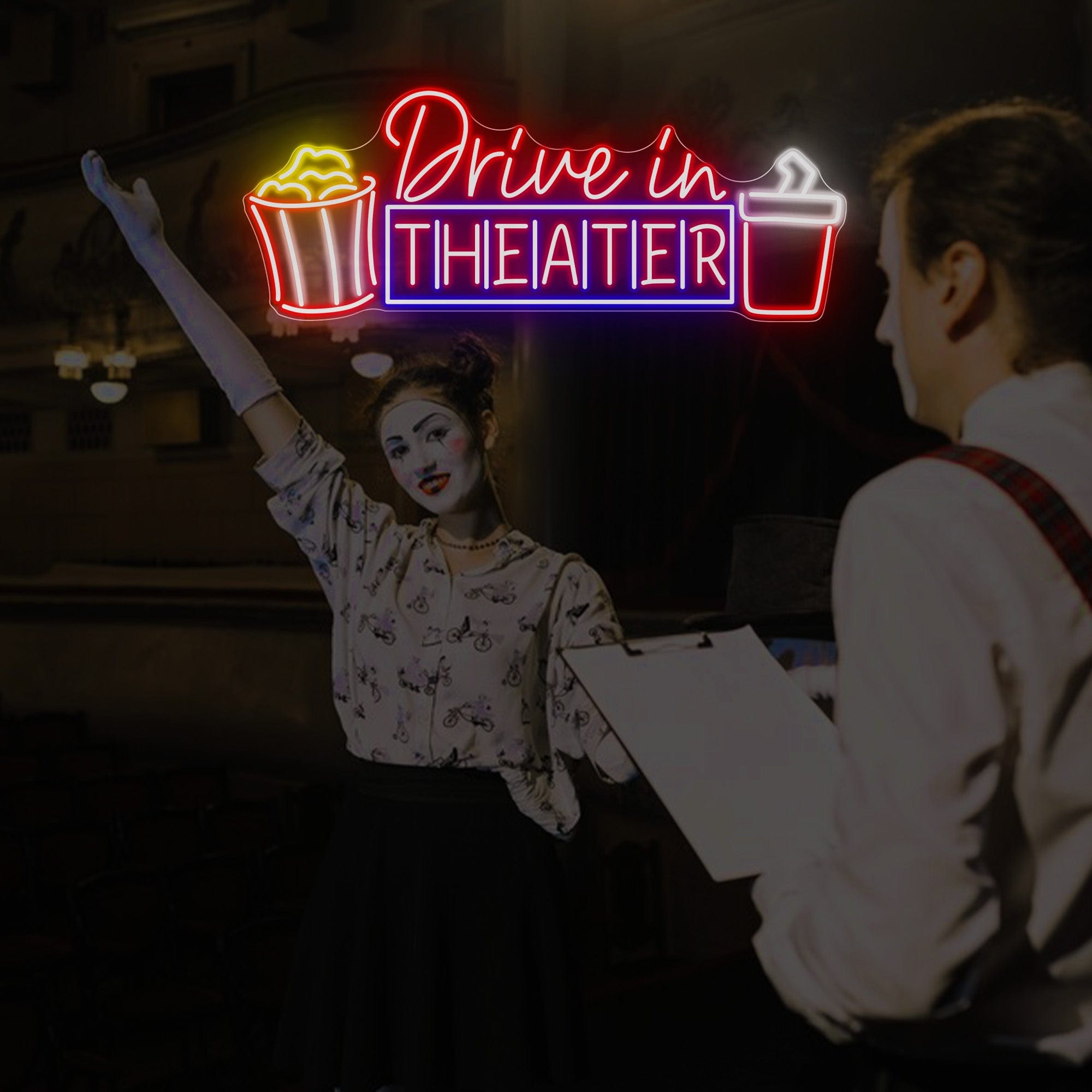 Drive In Theatre Neon sign Lets Neon