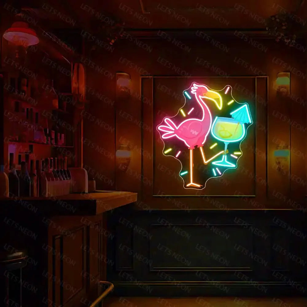 Flamingo UV Neon Sign Lets Neon