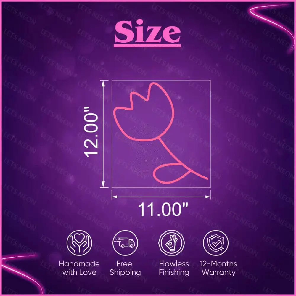 Flower Neon Sign - Illuminate Your Space with Floral Elegance! Lets Neon