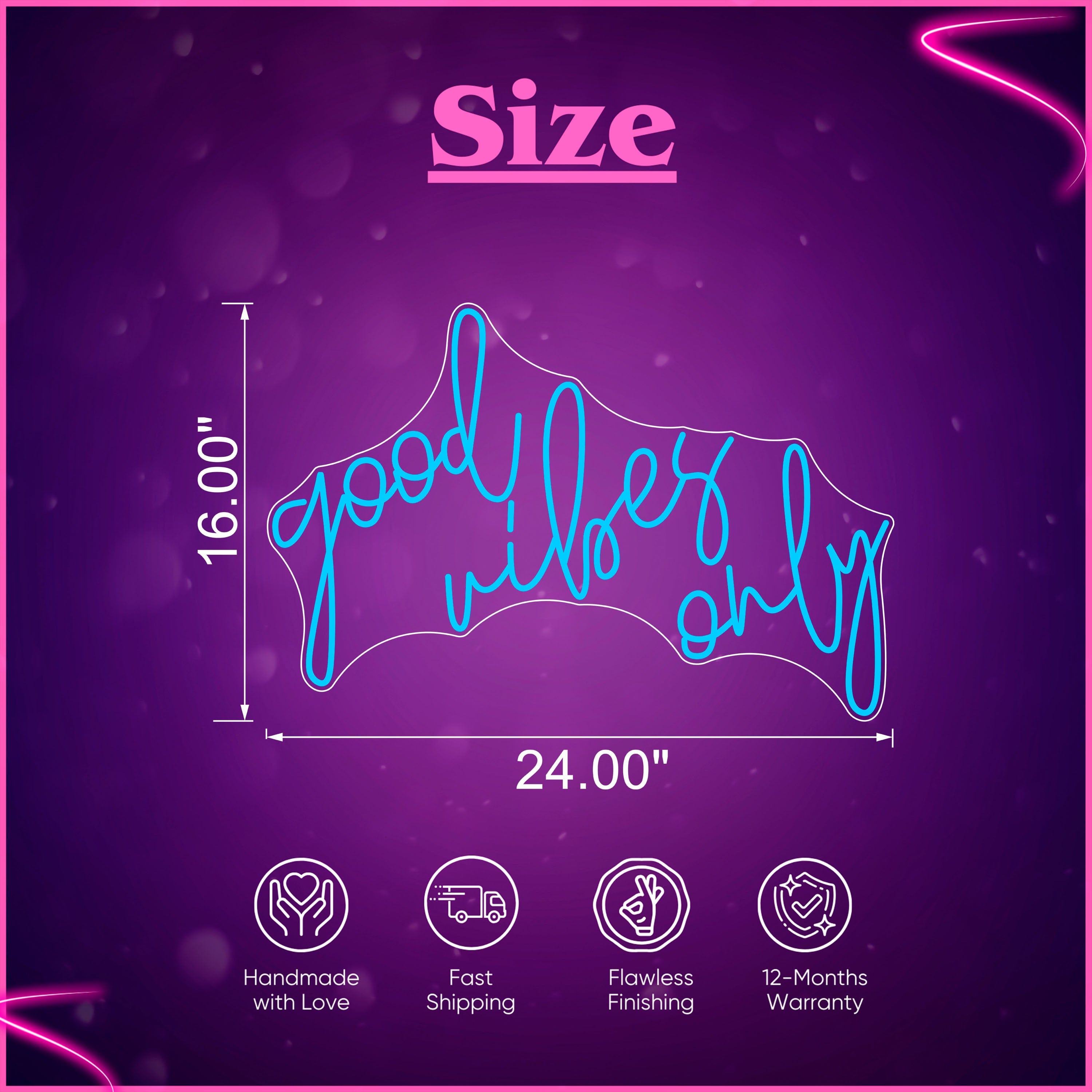 Good vibes only Neon Sign