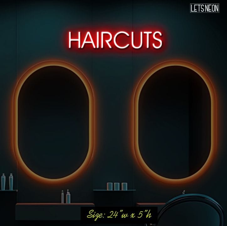 HAIRCUTS NEON SIGN Lets Neon