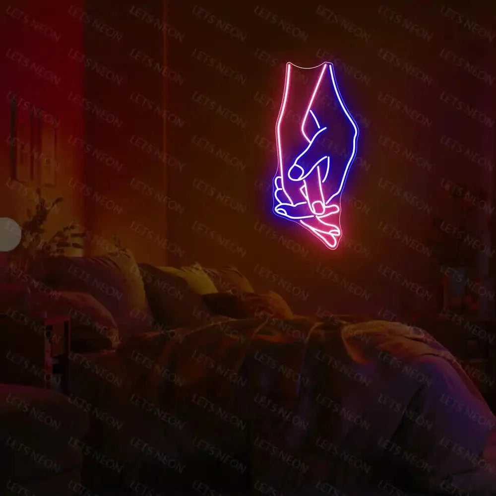 Hand In Hand Neon Sign Lets Neon