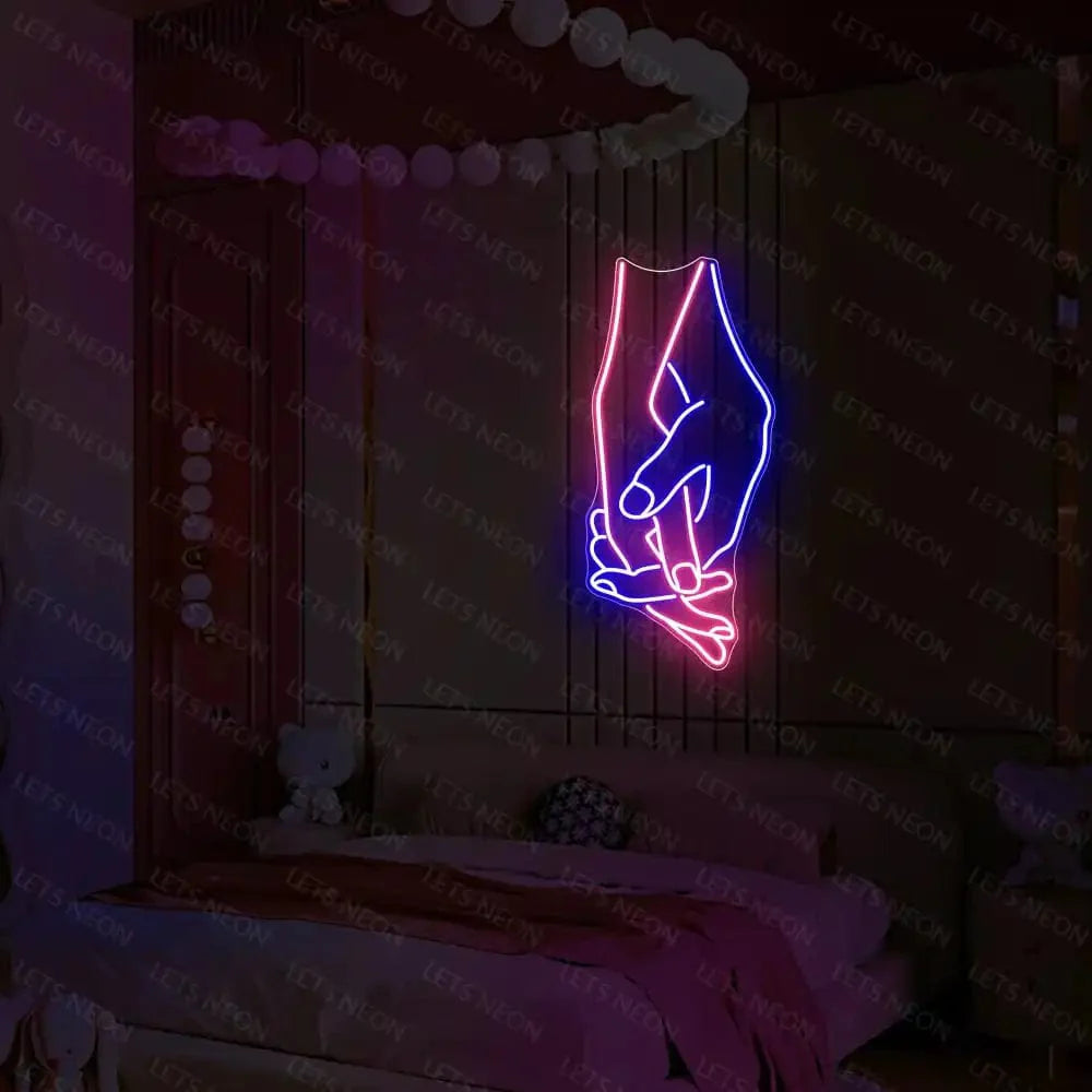 Hand In Hand Neon Sign Lets Neon