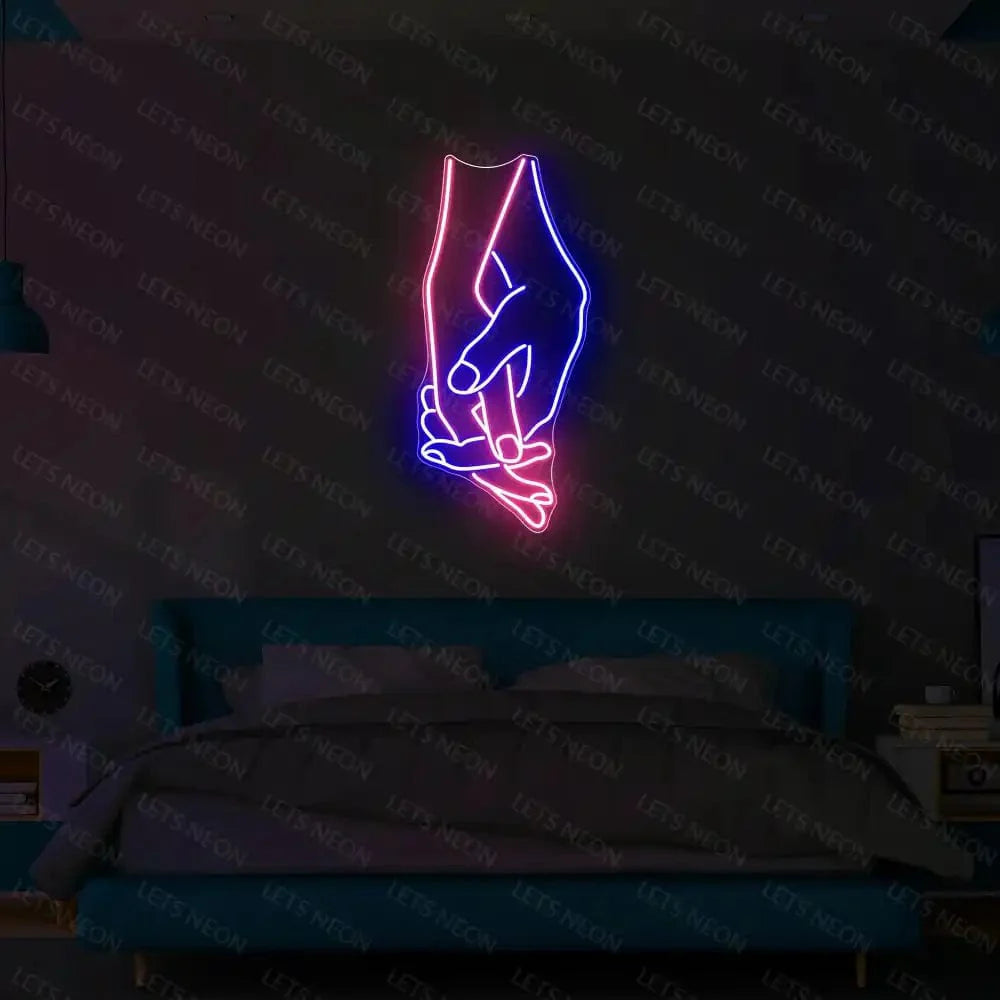 Hand In Hand Neon Sign Lets Neon