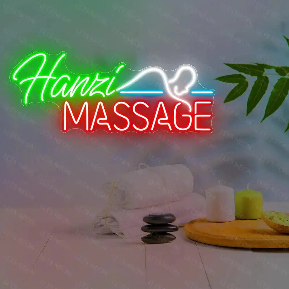 Hanzi Massage Neon Sign Lets Neon