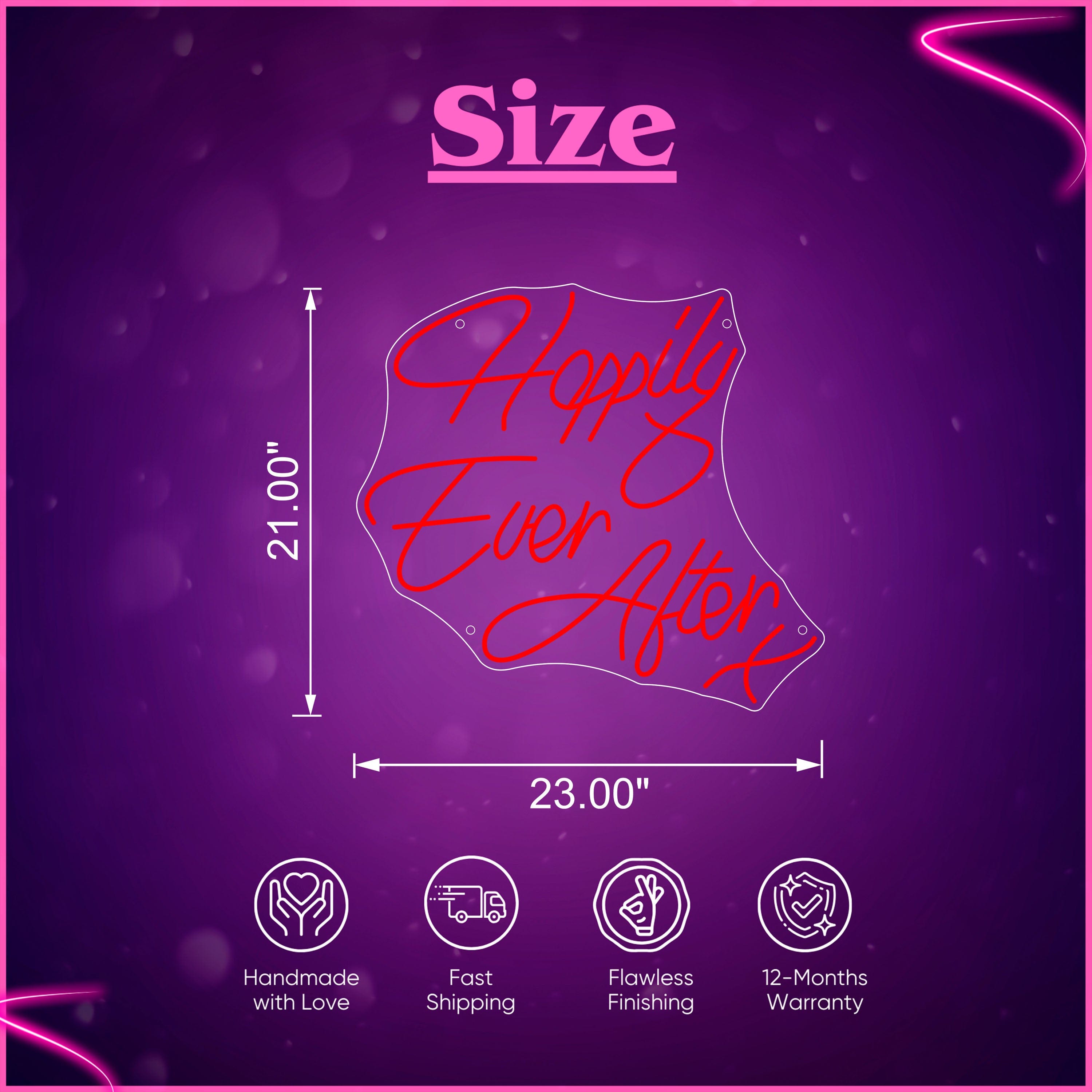 Happily Ever After X Neon Sign