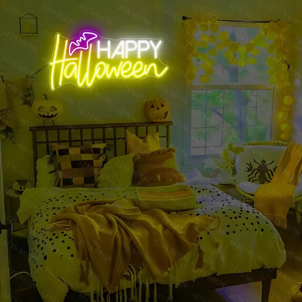 Happy Halloween Neon Sign Lets Neon