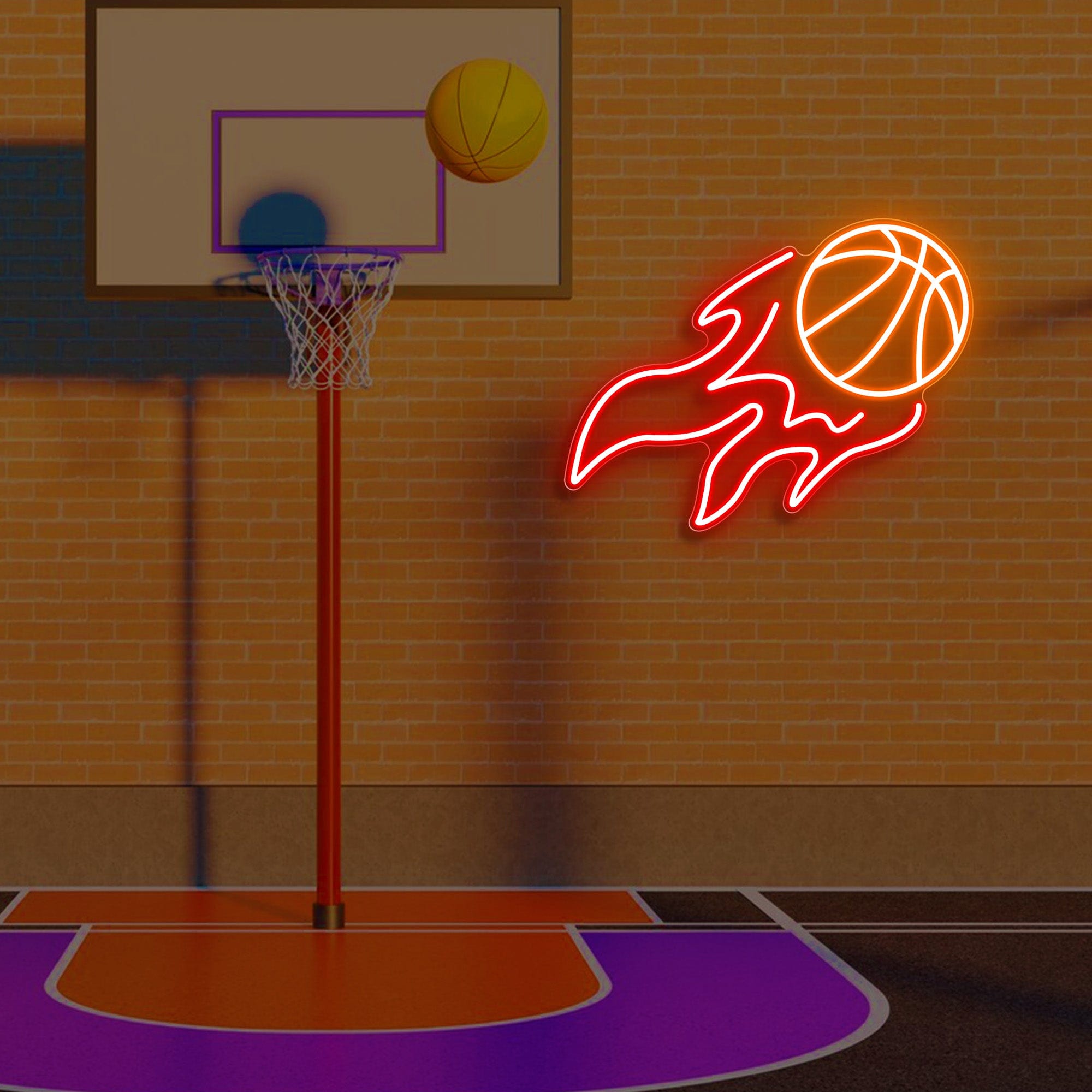 Basket Ball Neon Sign Lets Neon