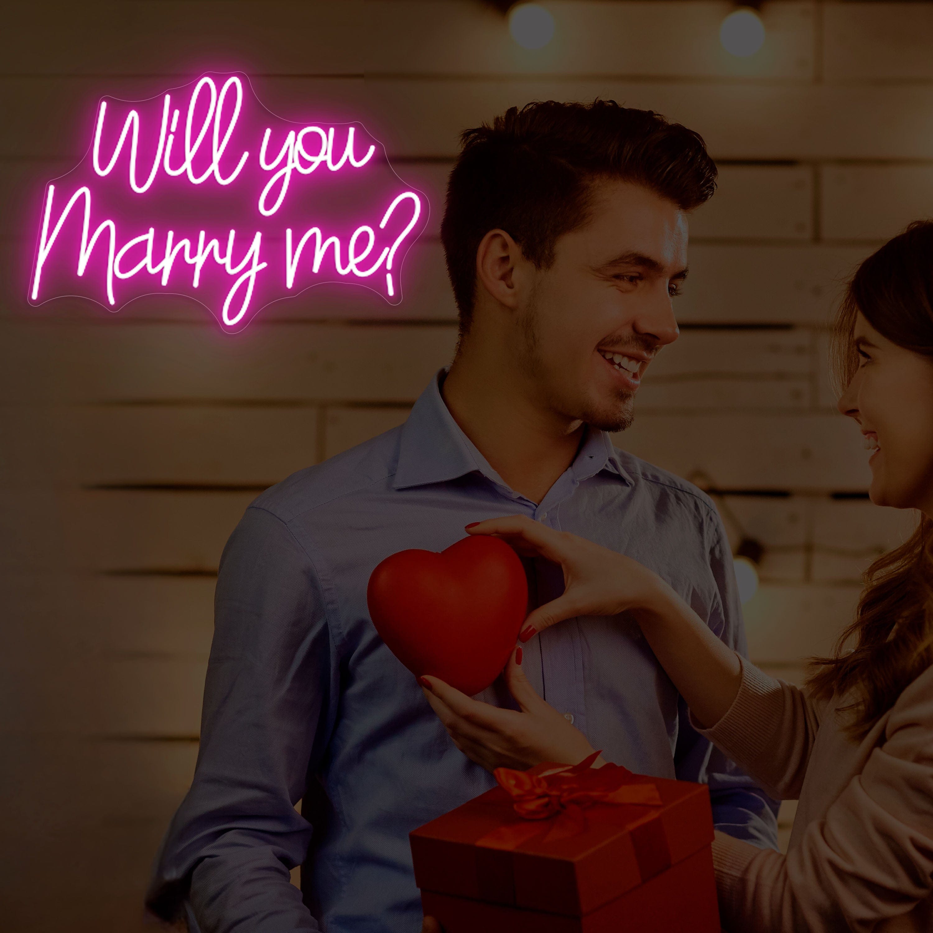 Will you marry me? Neon Sign Lets Neon
