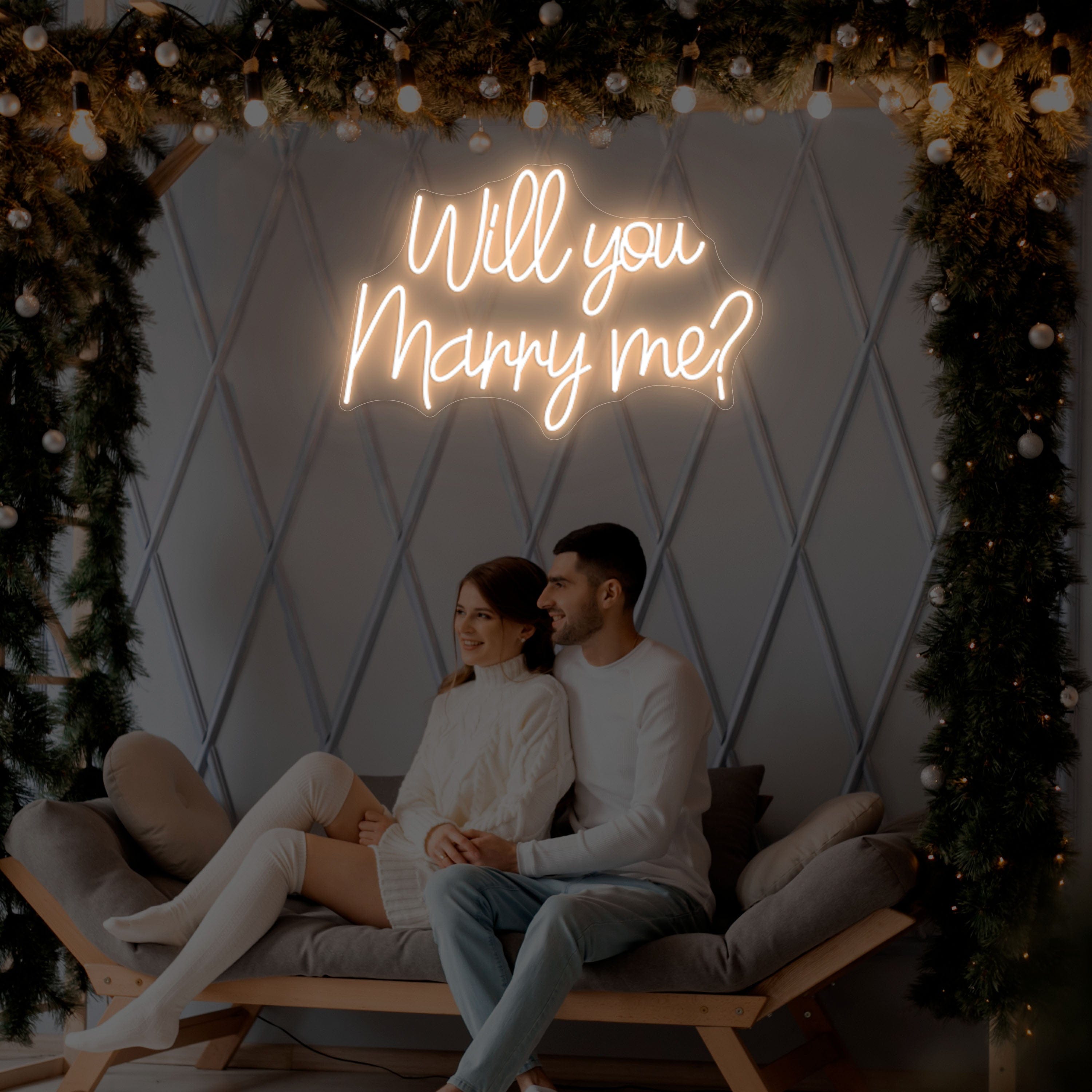 Will you marry me? Neon Sign Lets Neon