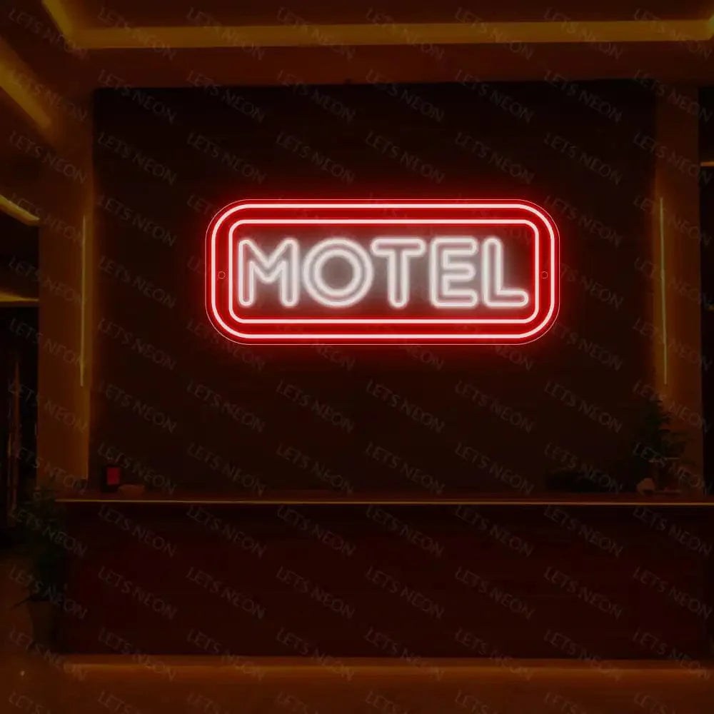 Motel Neon Sign Lets Neon