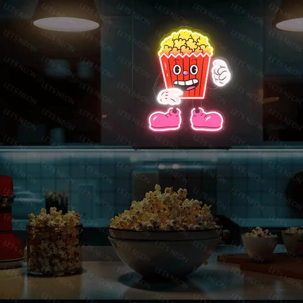 Popcorn UV Neon Sign Lets Neon