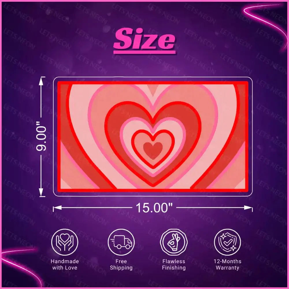 PPG Heart UV Neon Sign Lets Neon