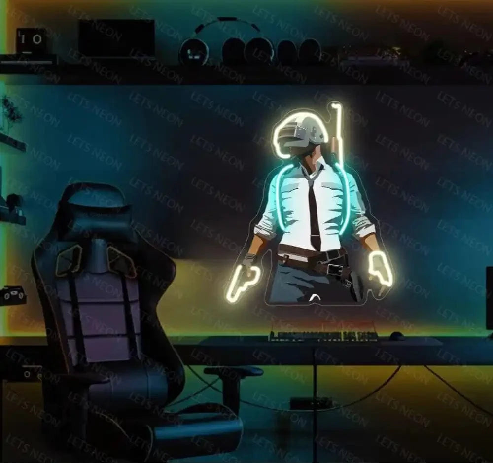 Pubg UV Neon Sign Lets Neon