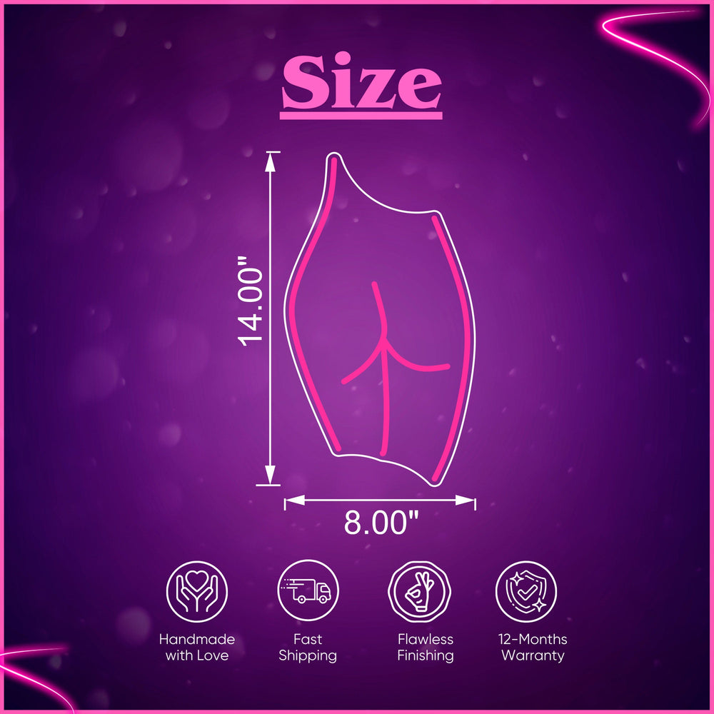 Rear Body Shape Neon Sign