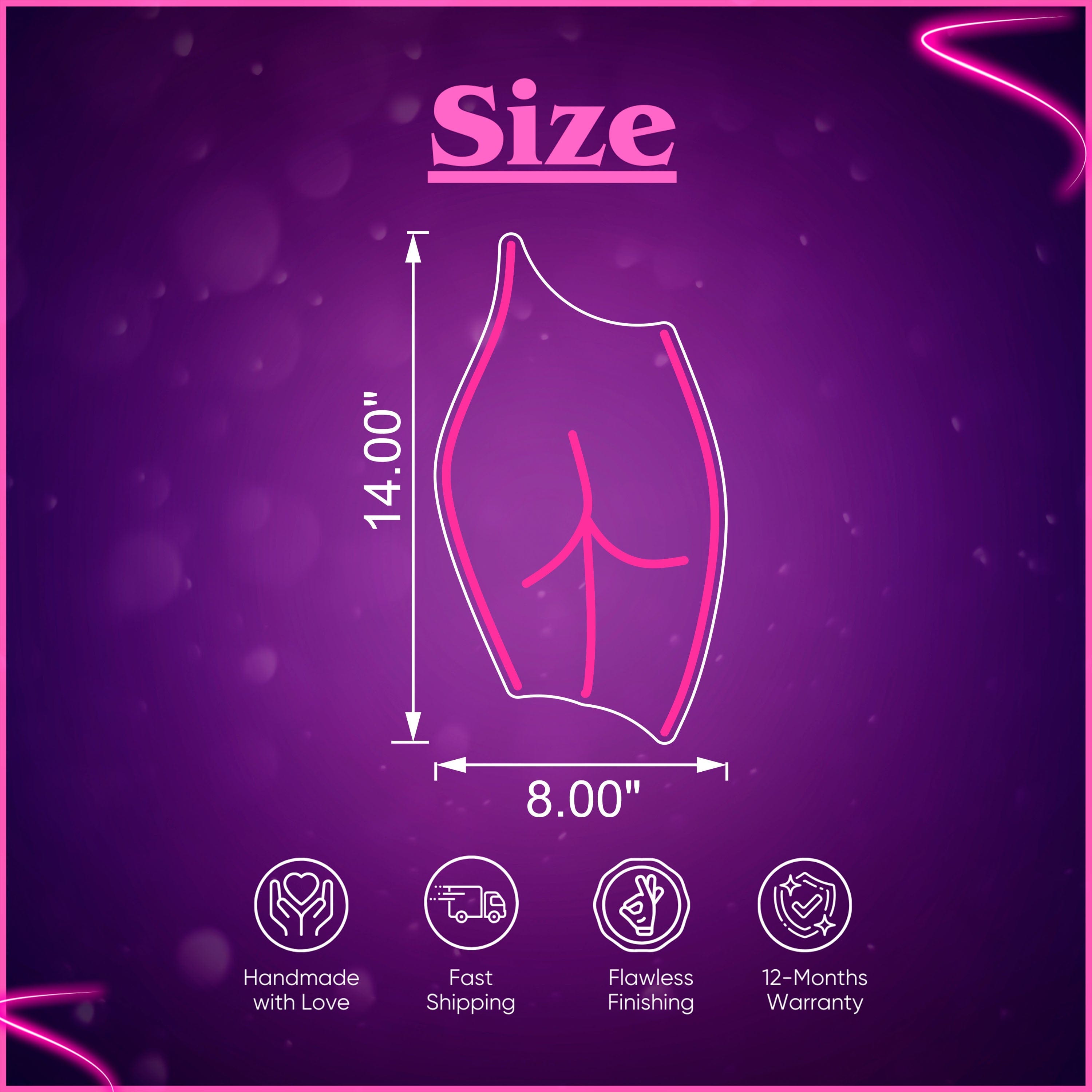 Rear Body Shape Neon Sign