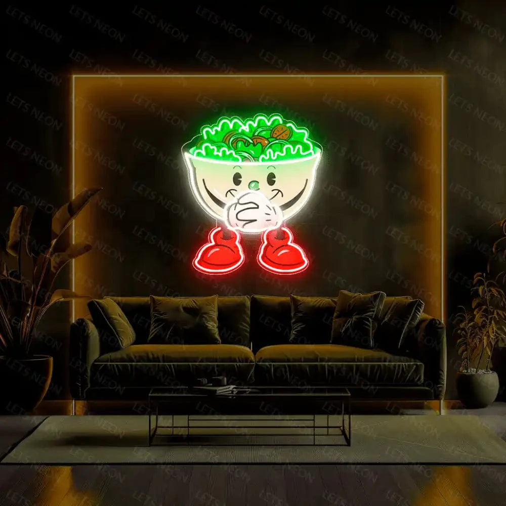Salad Bowl UV Neon Sign Lets Neon