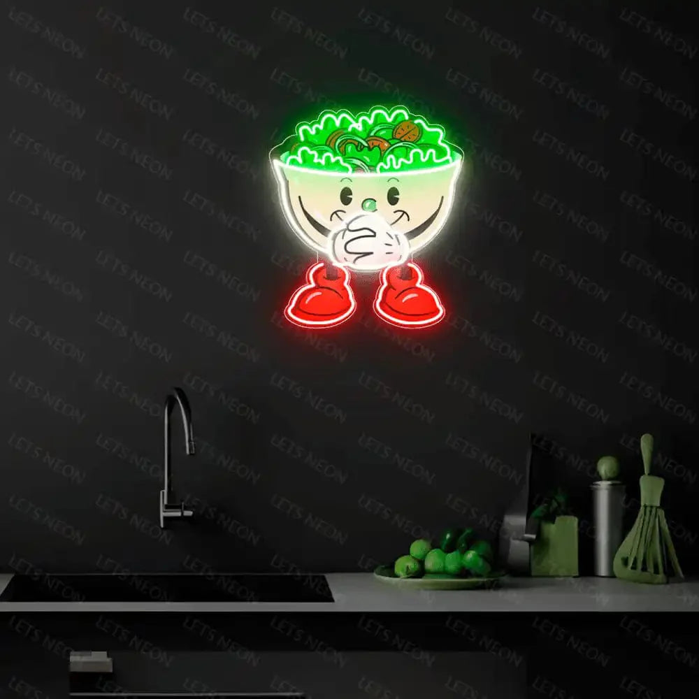 Salad Bowl UV Neon Sign Lets Neon