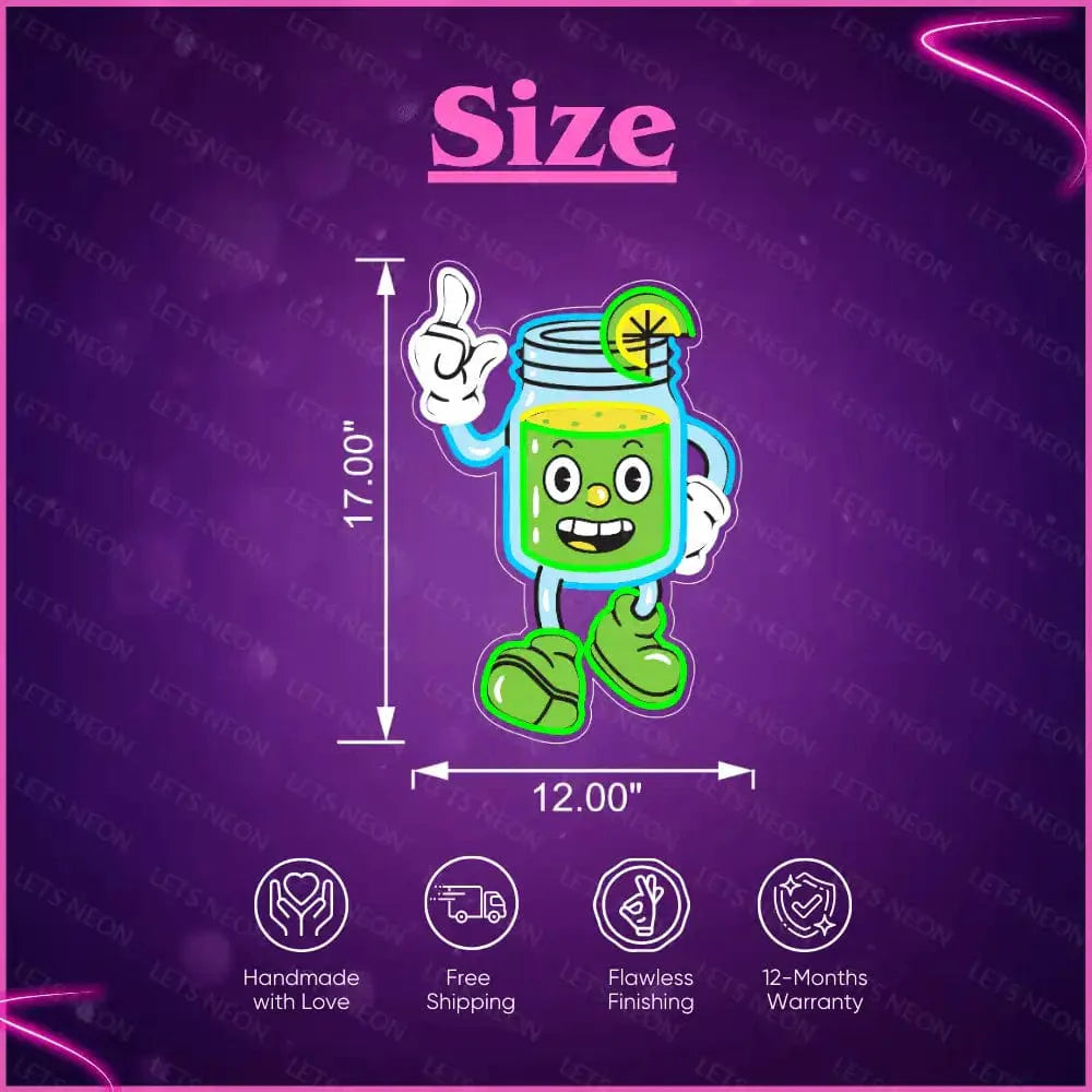 Smoothie UV Neon Sign Lets Neon