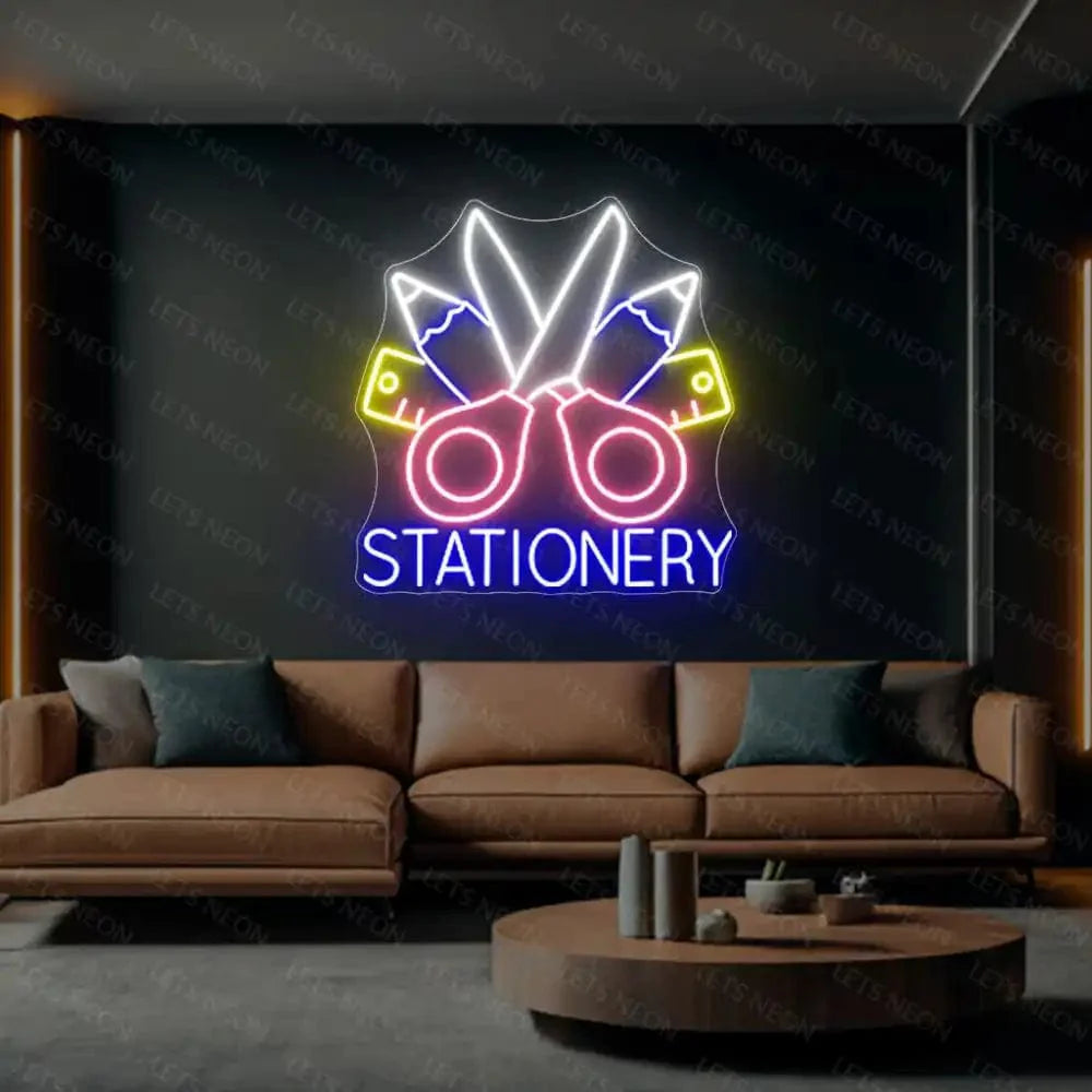 Stationery Neon Sign Lets Neon