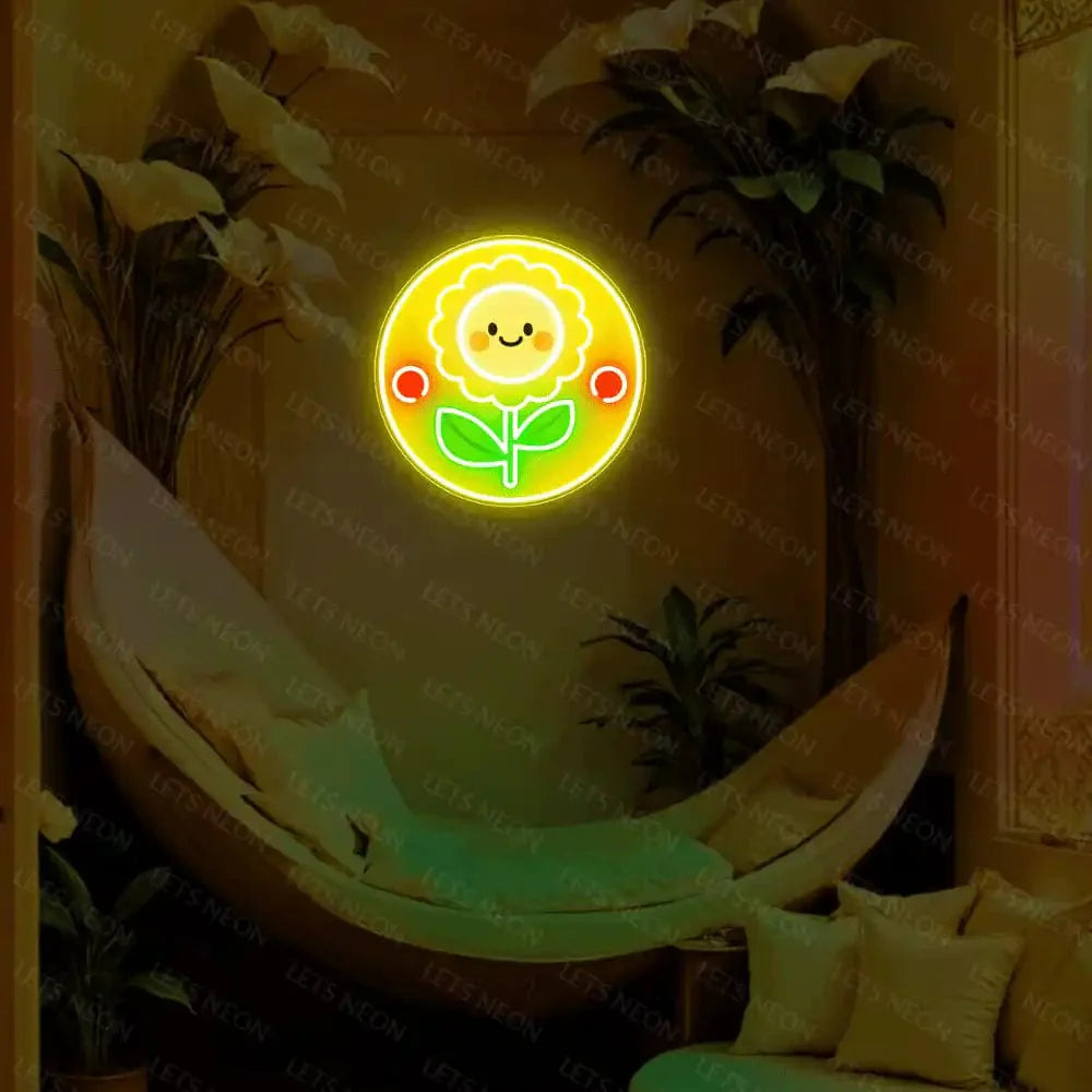 Sunflower UV Neon Sign Lets Neon