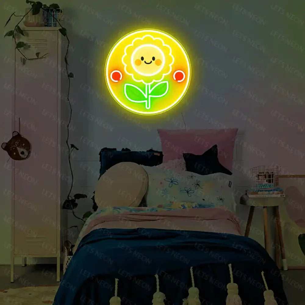 Sunflower UV Neon Sign Lets Neon