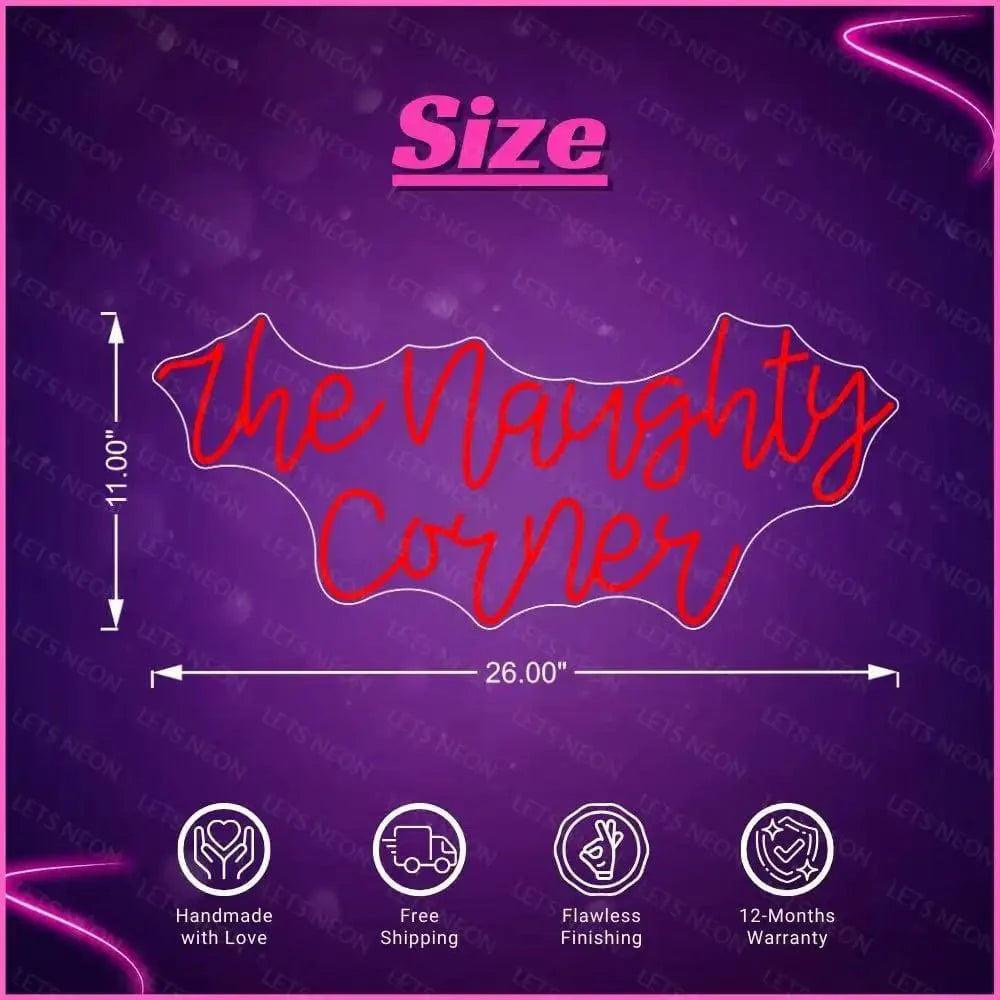 The Naughty Corner Neon Sign Lets Neon