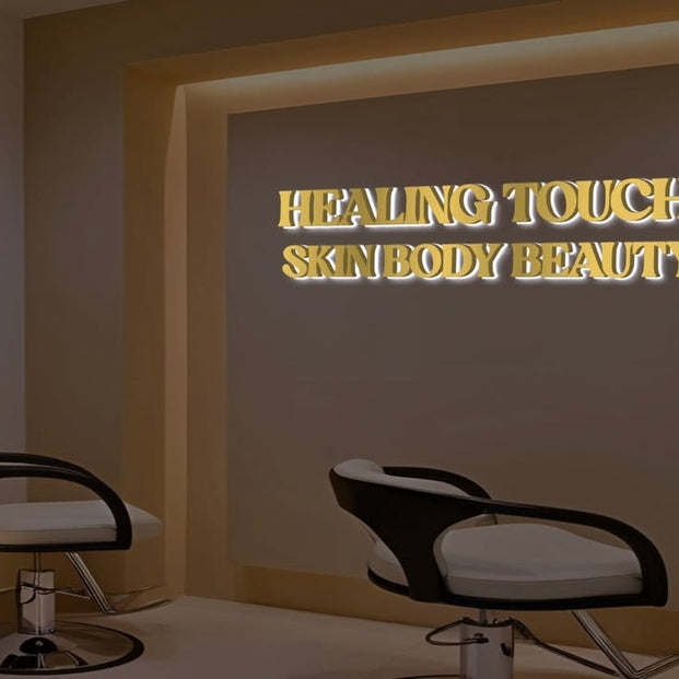 Custom 3d metal backlit sign(Angelica Vuittonet)