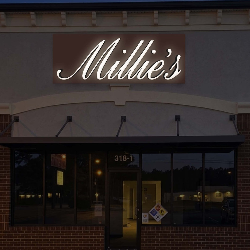 Custom Frontlit signs with backboard (Quantity 3) 50% payment