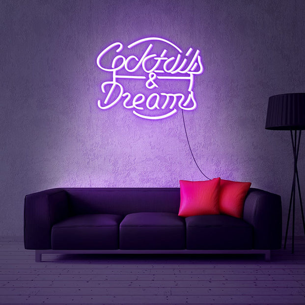 Coctails & Dreams Neon Sign