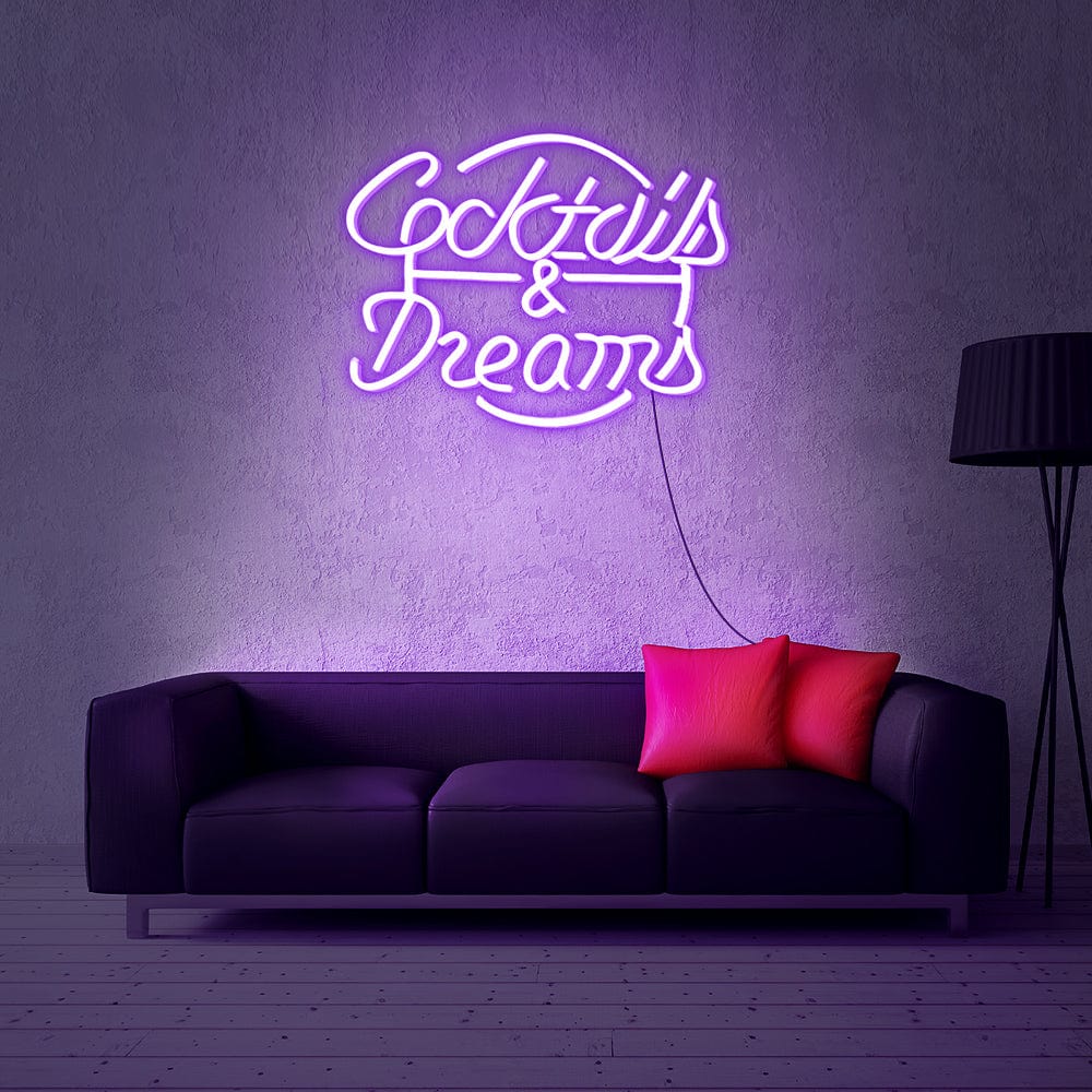Coctails & Dreams Neon Sign