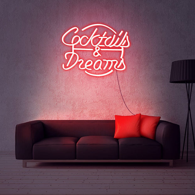 Coctails & Dreams Neon Sign