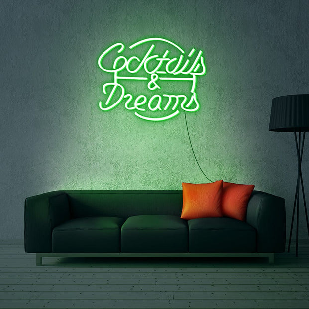 Coctails & Dreams Neon Sign