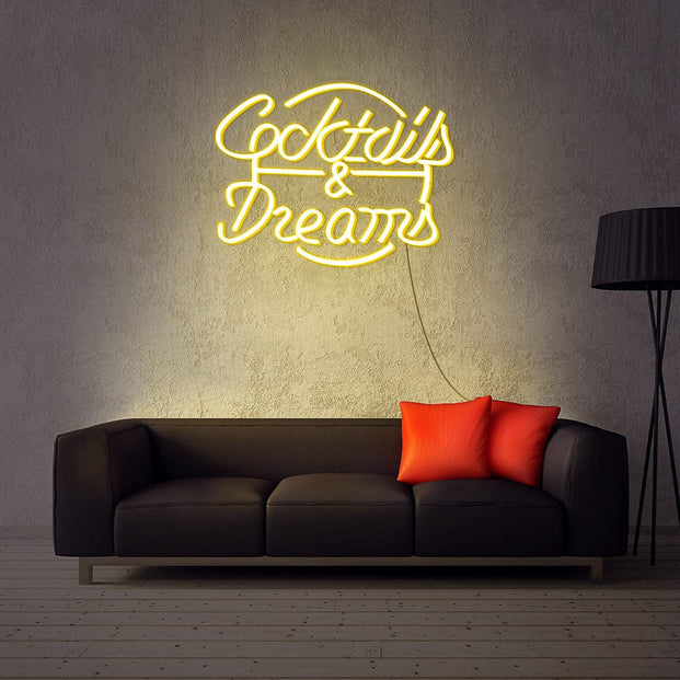 Coctails & Dreams Neon Sign
