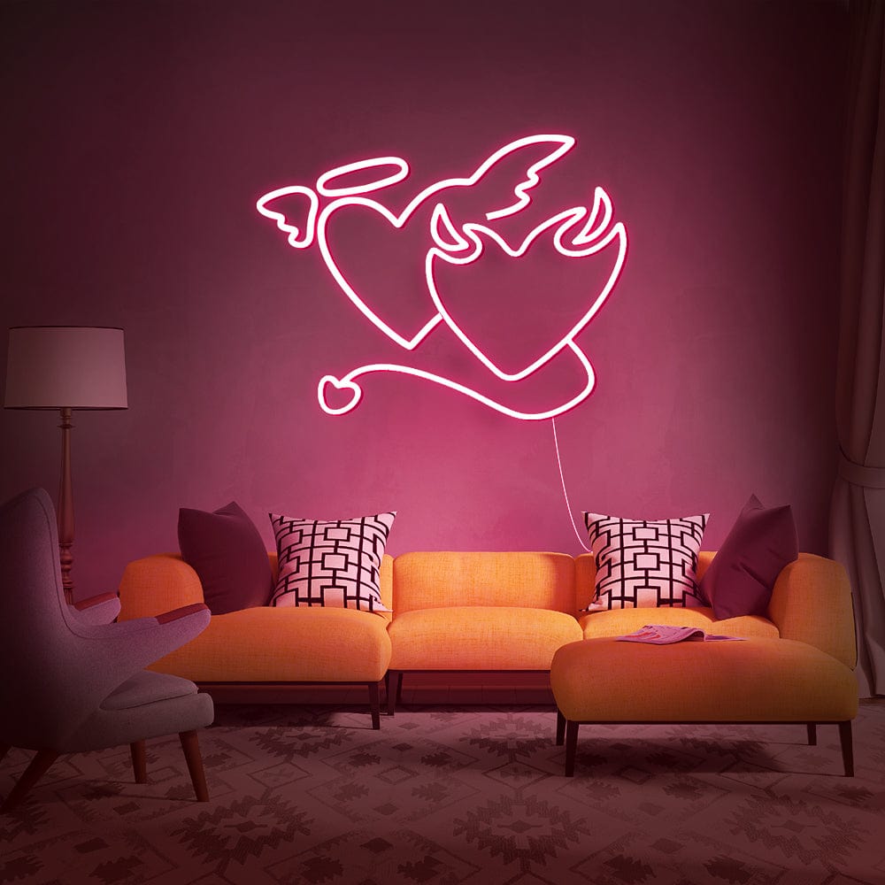 Devil Heart Neon Sign