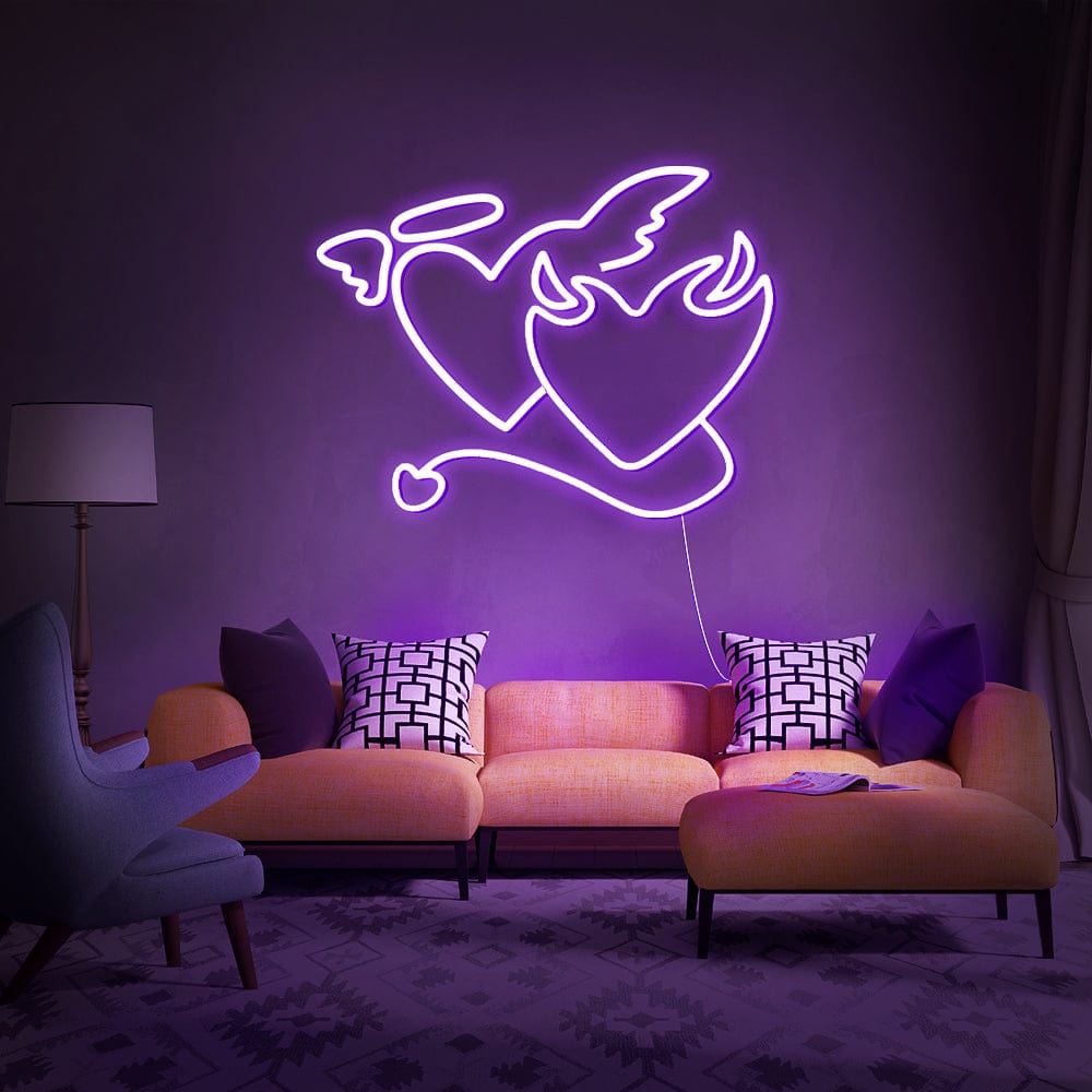 Devil Heart Neon Sign