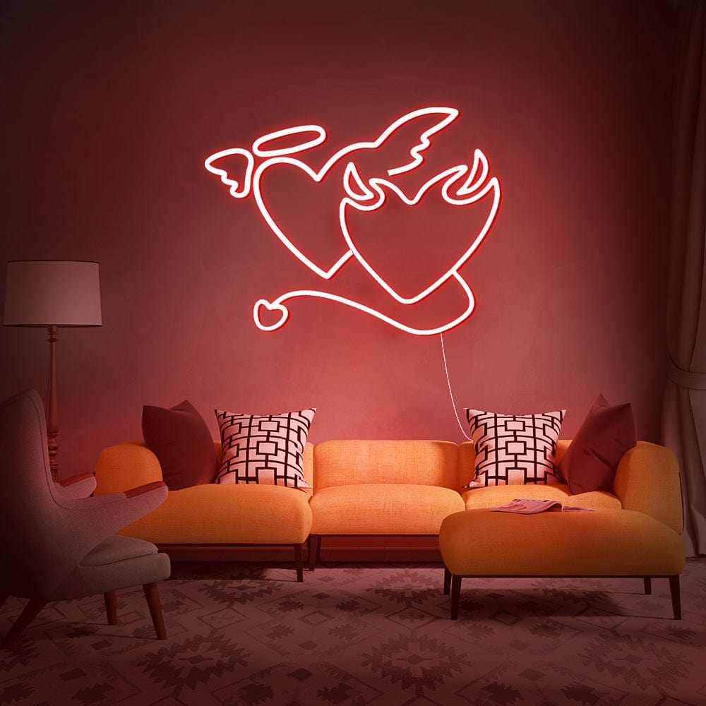 Devil Heart Neon Sign