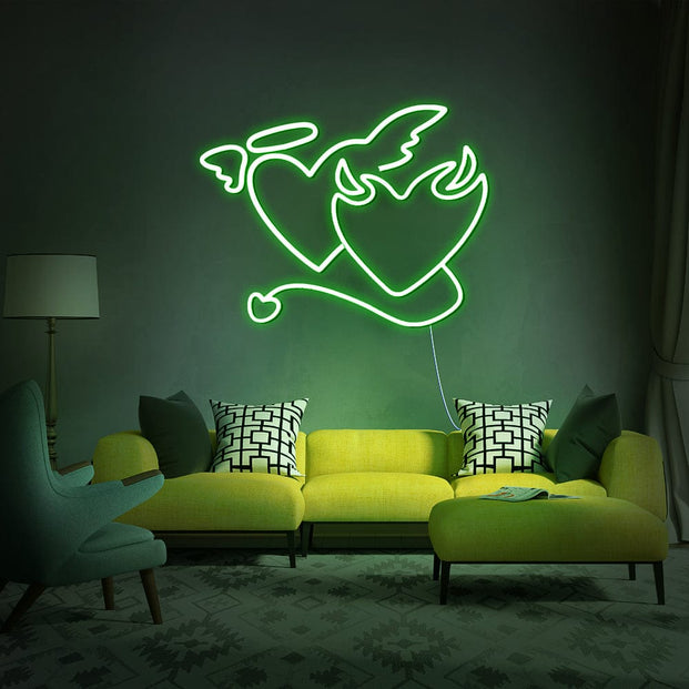 Devil Heart Neon Sign